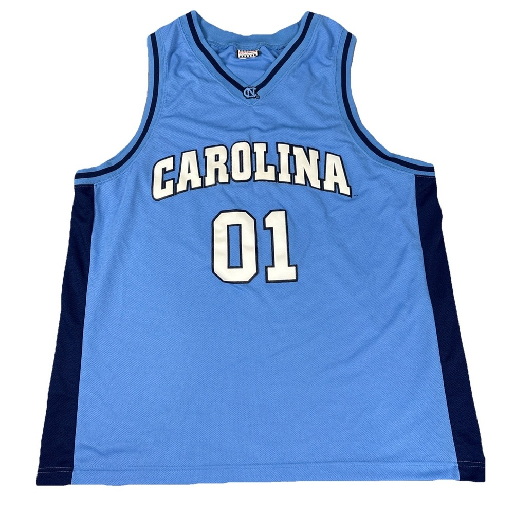 North Carolina University Basketball Jersey XL Blue NCAA College‎ Tar Heels #01
